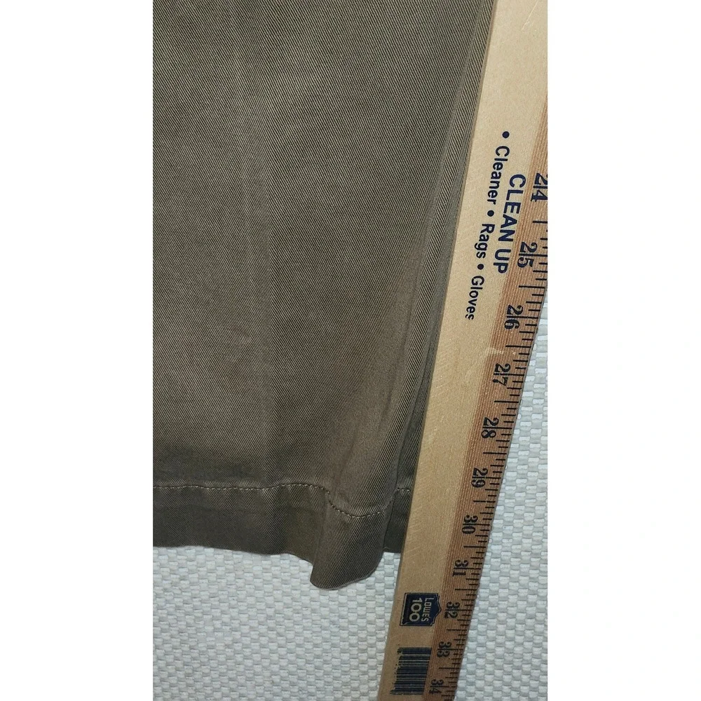 Polo Ralph Lauren Andrew Pant Mens 36x32 Khaki Tan Pleated Chino Cotton Twill